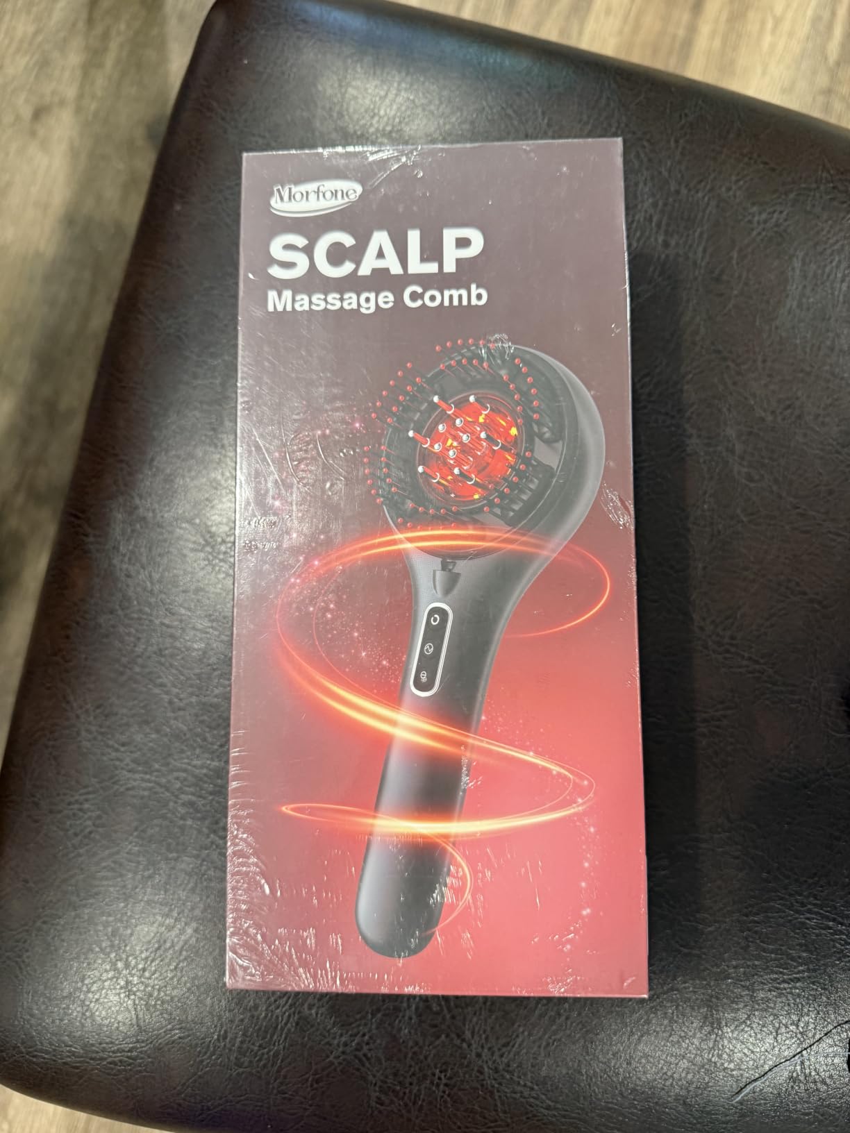 Red Light Hair Brush Scalp Massager, Portable Scalp Massager for Men Women | 3 in 1 hair massager, hair oil massager, IPX7 Waterproof Scalp Massager Comb, Cordless & Portable Adjustable Modes customer photo 2