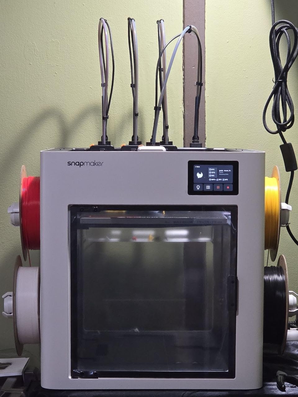 Snapmaker U1 3D Printer, 4-Toolhead with 5s Toolchanger, Multi-Color Printing | 5X Fast Printing, Minimal Purge, Multi-Material Printing, Smart Calibration, Model Library, Beginner Friendly, Auto Filament System customer photo 1
