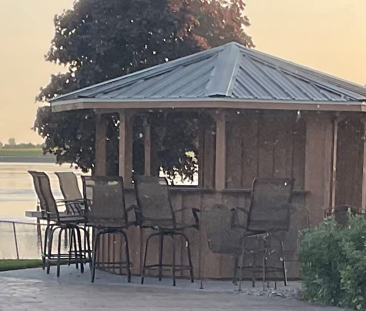 Aoxun 7-Piece Wicker Patio Table and Chairs Set for 6 with Umbrella Hole | Outdoor Dining Set with 6 Chairs and 1 Rectangular Metal Table, Patio Dining Sets with Soft Cushion for Backyard, Yellow customer photo 1