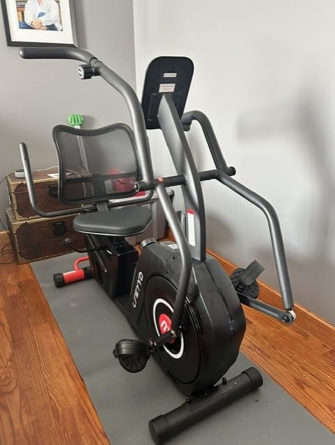Recumbent Exercise Bike for Home, Stationary Bike with Arm Exerciser | 16-Level Magnetic Resistance, 450LBS Capacity, Bluetooth App, LCD Monitor, Heart Rate, Low-Impact Cardio & Physical Therapy customer photo 2