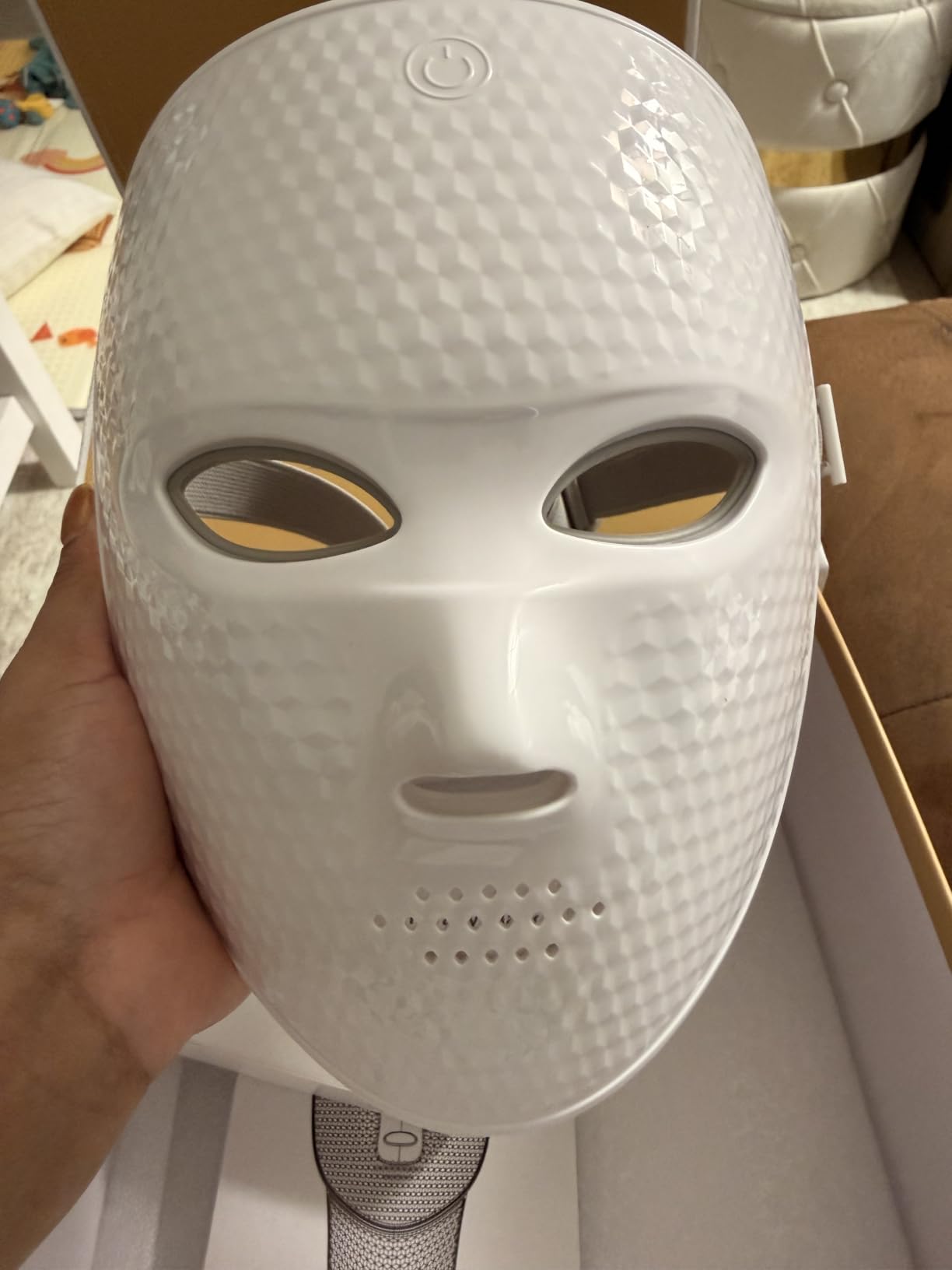 Red Light Therapy Mask for Face & Neck, 4 Modes, 850nm NIR | Full Face Coverage, Soft Silicone LED Face Mask, Portable Home Skin Care Device for Wrinkles & Acne customer photo 2