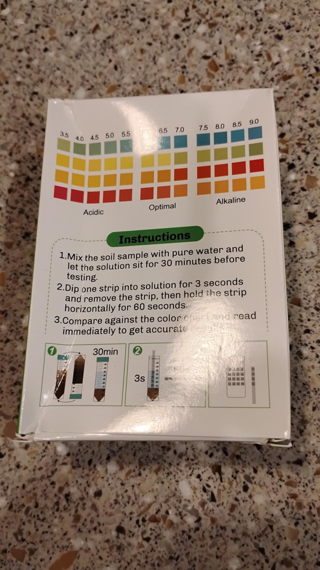 Soil pH Test Kit: 125 Soil pH Test Strips with Measuring Cylinders | Upgraded Accurate Testing pH Level of Garden Lawn Grass Flower Vegetable Compost Dirt customer photo 1