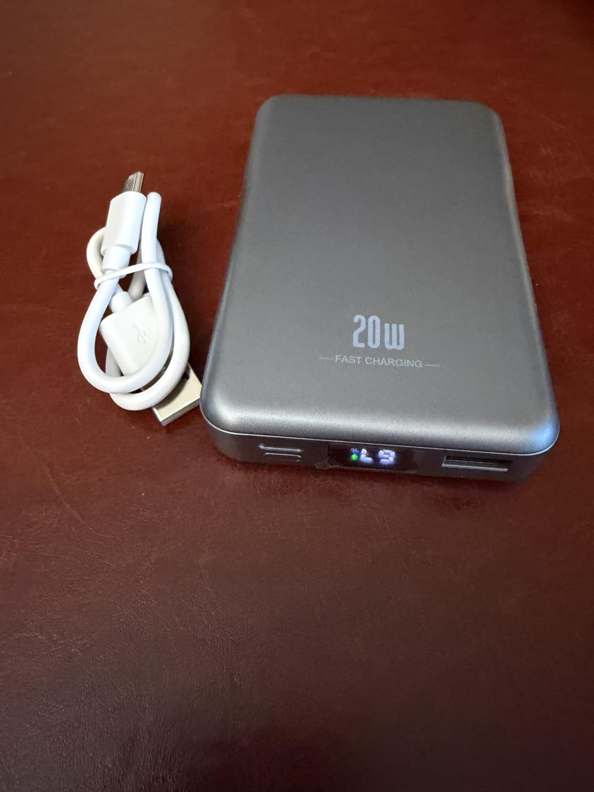 Magnetic Portable Charger 10000mAh, Fast Charging MagSafe Battery Pack with LED Display customer photo 1