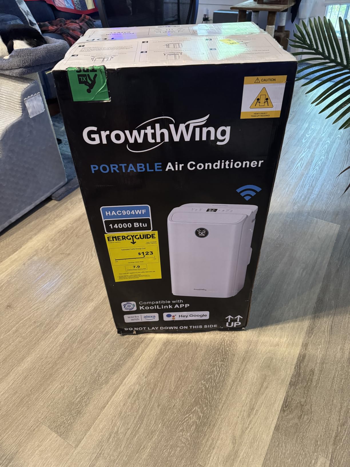 14,000 BTU Smart WiFi Portable Air Conditioner, Cools up to 700 Sq.Ft, Auto-Evaporation, 3-in-1 Modes, Voice & Remote Control, Quiet Operation, White customer photo 2