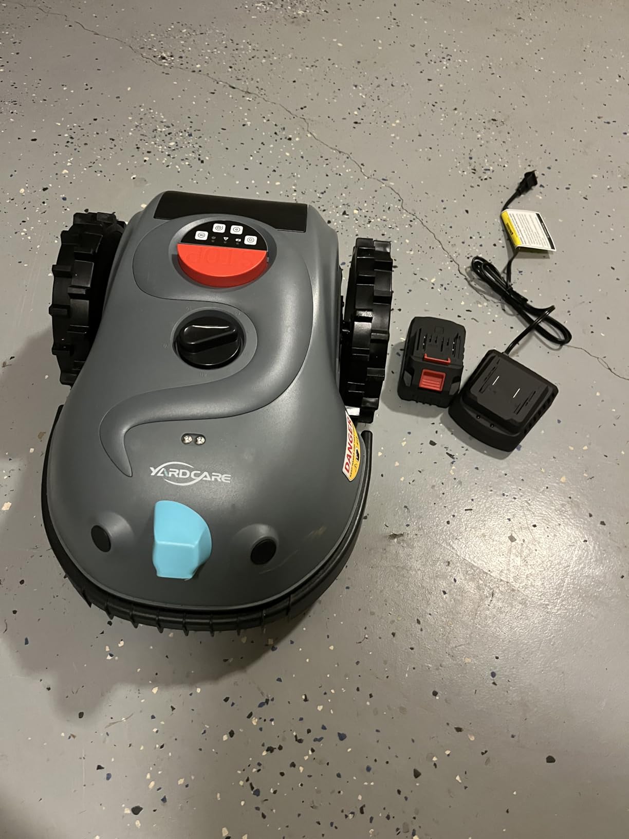 YARDCARE V100 Robot Lawn Mower, HD Vision for Small Lawns Up to 1600 sq ft | Collision sensor, obstacle detection, 0.8-2.4inch adjustable cutting height, low noise, magnetic strip for no-go zones customer photo 2