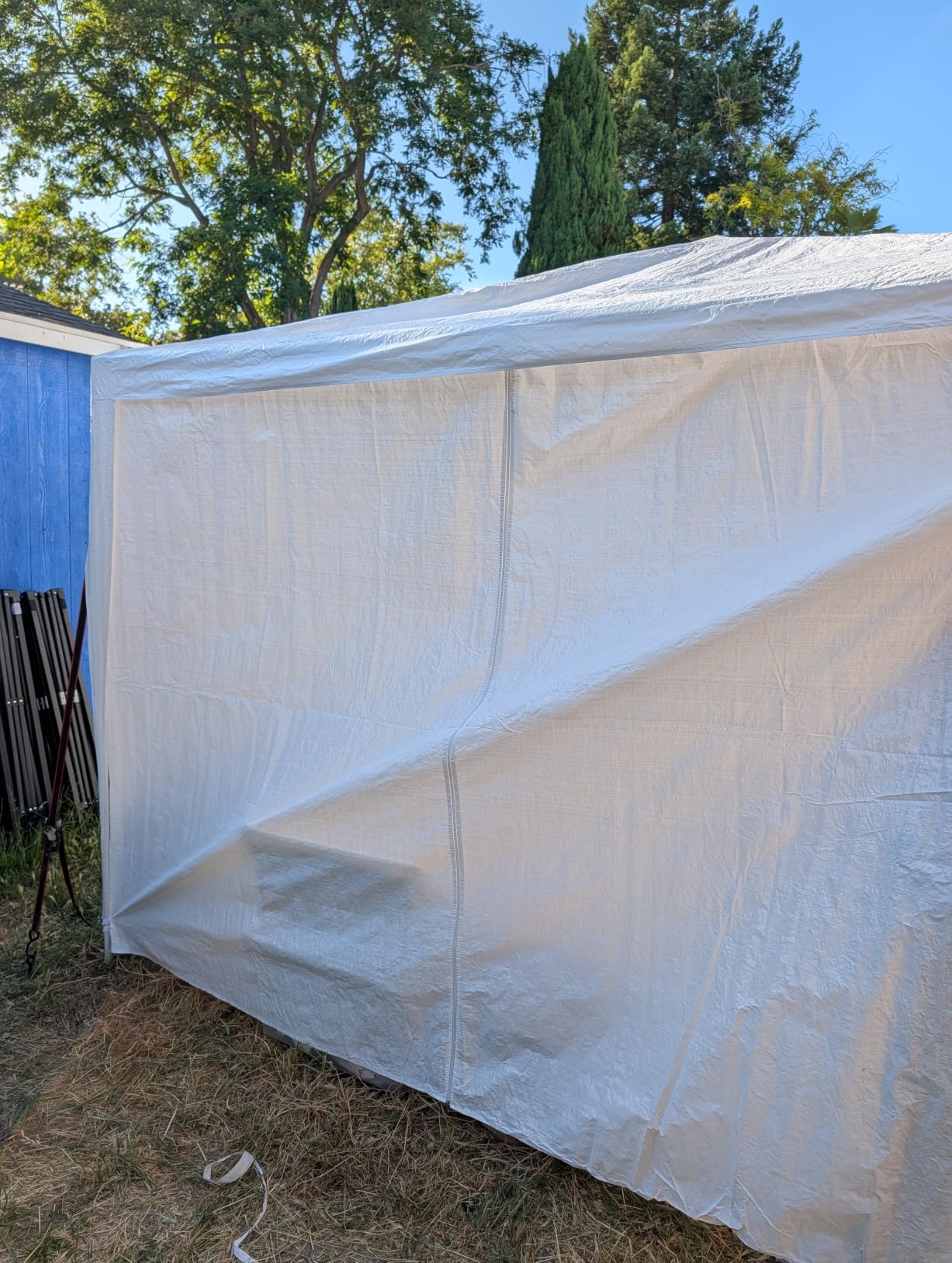 HOTEEL 10x30 Party Tent, 300 Sq Ft Outdoor Canopy Tent, White | 8 Removable Sidewalls, 2 Zipper Doors, 16 Ropes and 36 Stakes, Carpas para Fiestas for Wedding BBQ Backyard Event customer photo 1