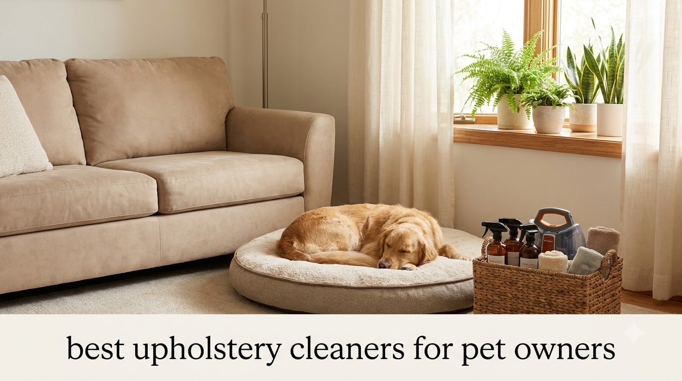 best upholstery cleaners for pet owners