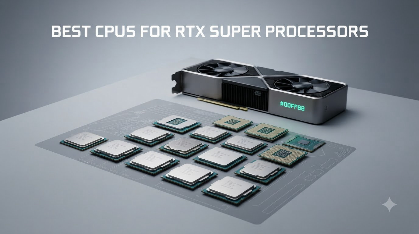 best cpus for rtx super processors