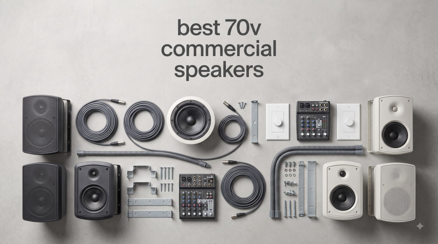 best 70v commercial speakers