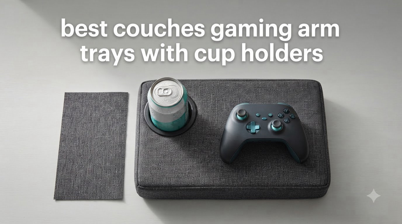 best couches gaming arm trays with cup holders
