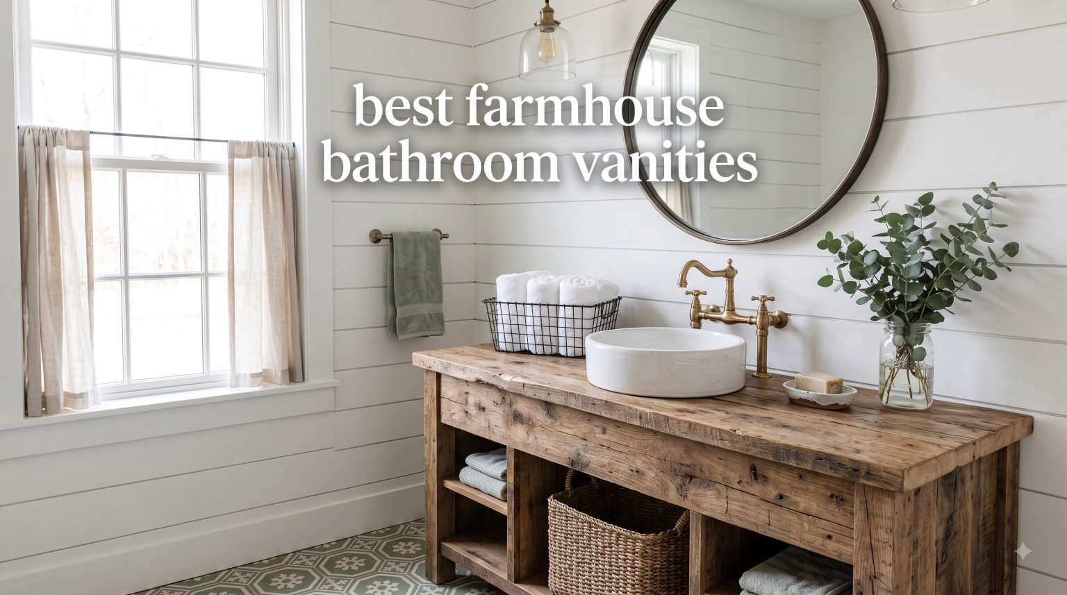 best farmhouse bathroom vanities