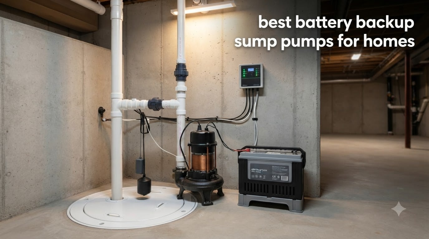 best battery backup sump pumps for homes