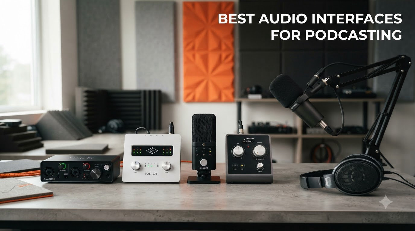 best audio interfaces for podcasting