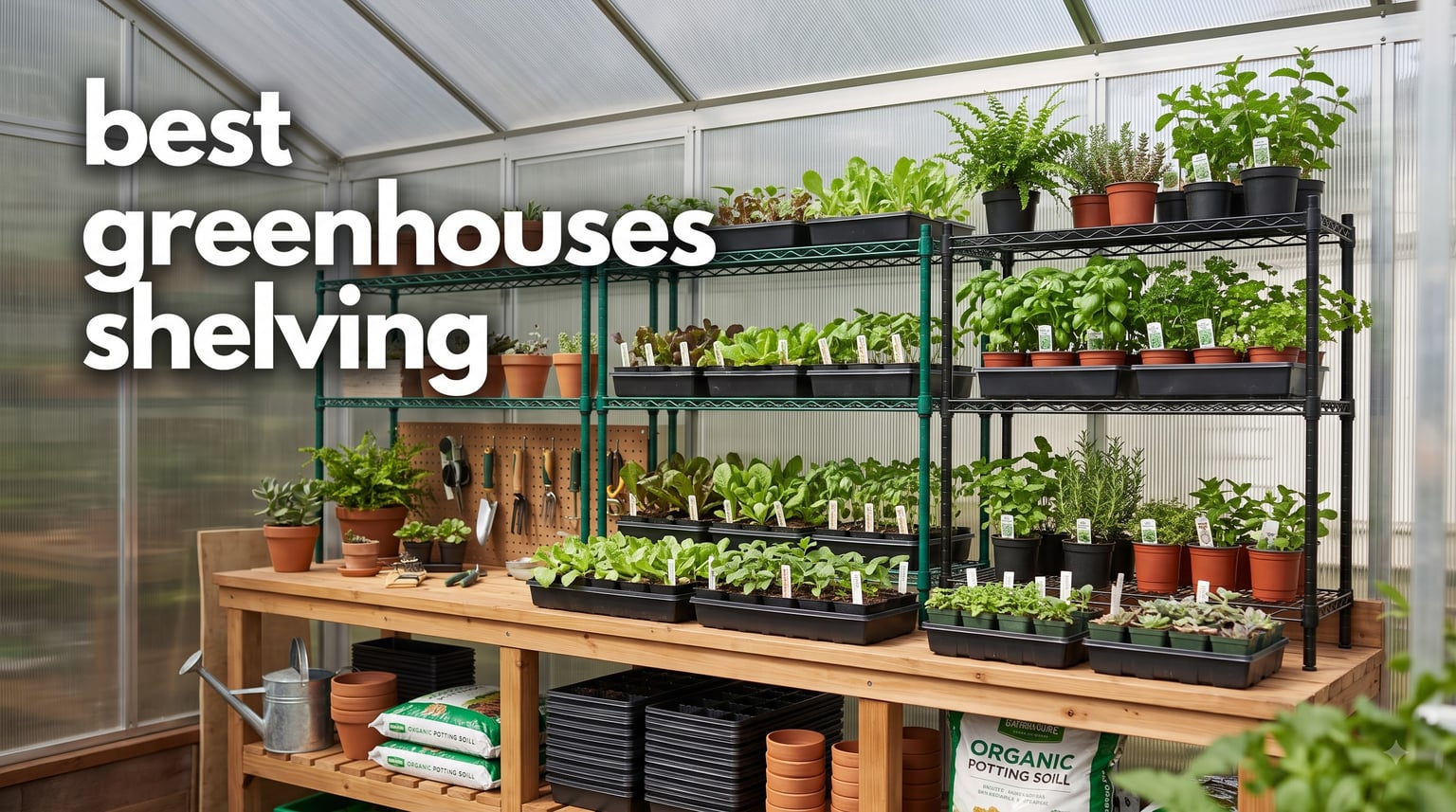 best greenhouses shelving
