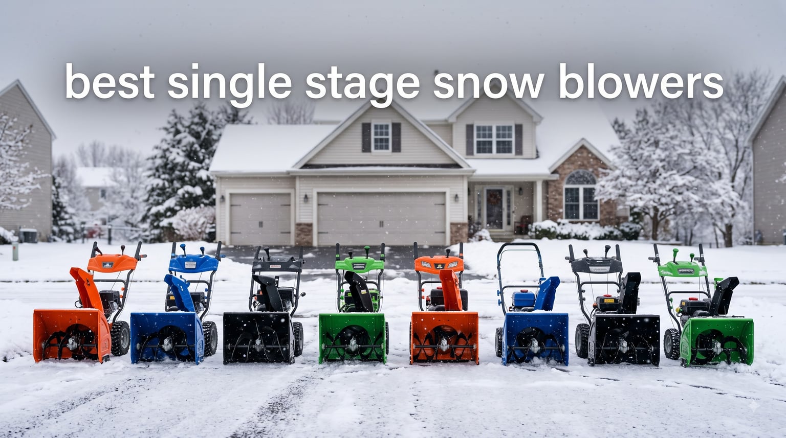 best single stage snow blowers