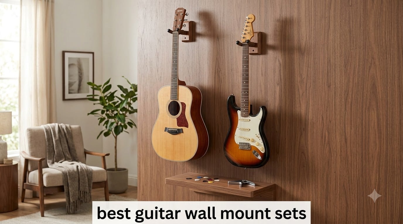 best guitar wall mount sets