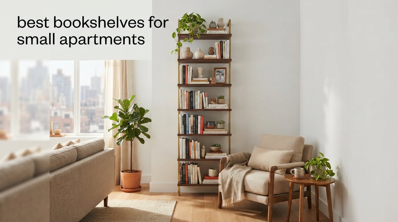 best bookshelves for small apartments