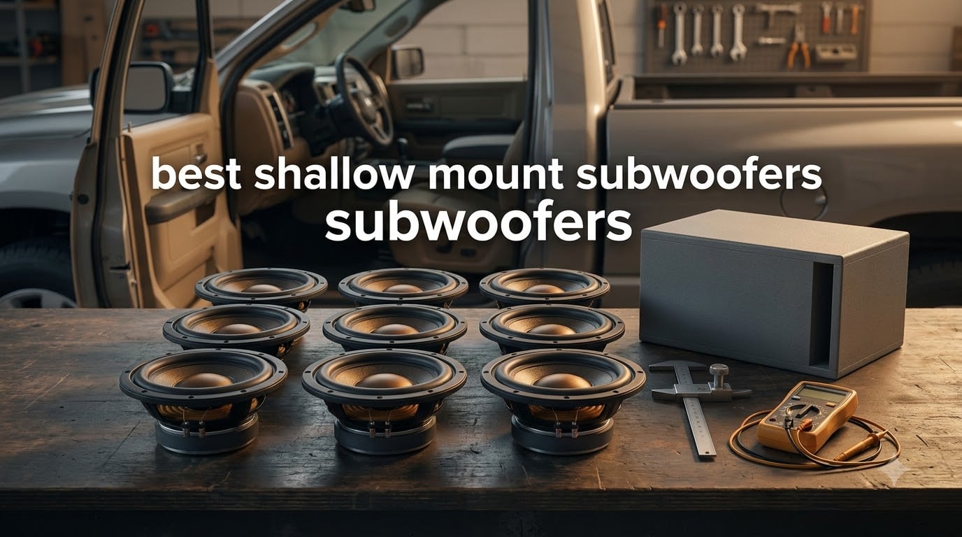 best shallow mount subwoofers