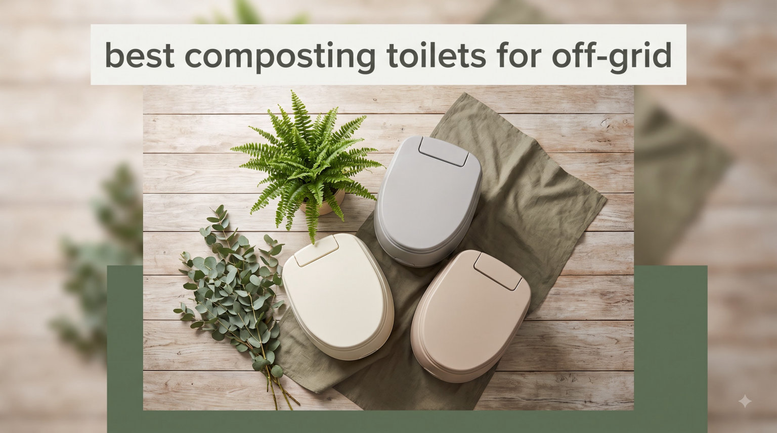 best composting toilets for off-grid