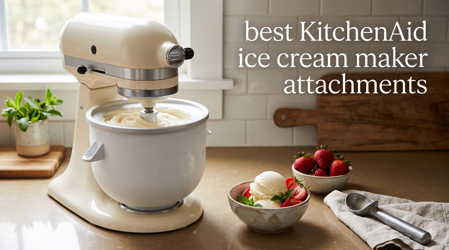 best KitchenAid ice cream maker attachments
