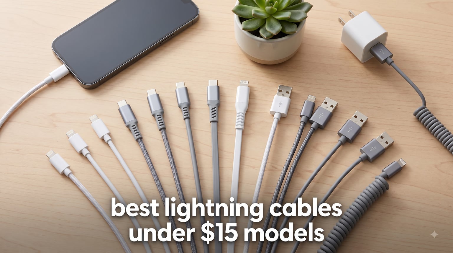 best lightning cables under $15 models