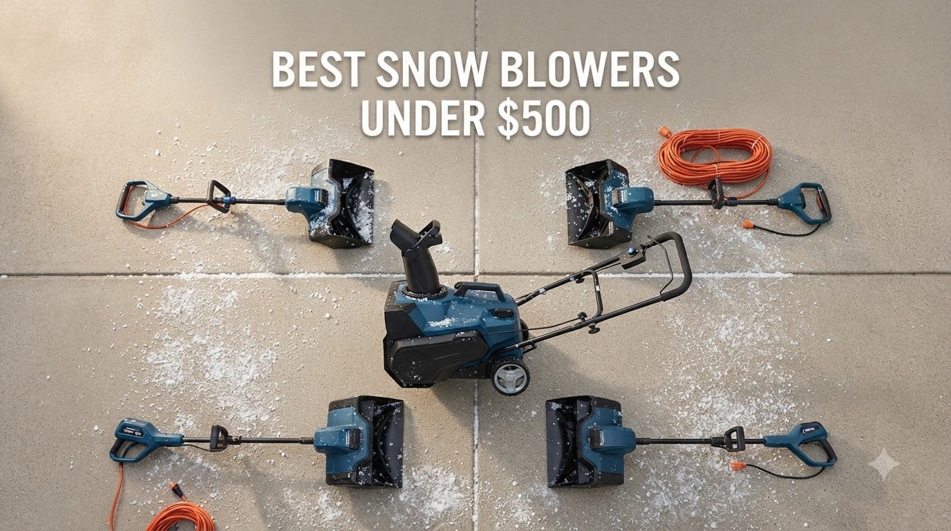 best snow blowers under $500