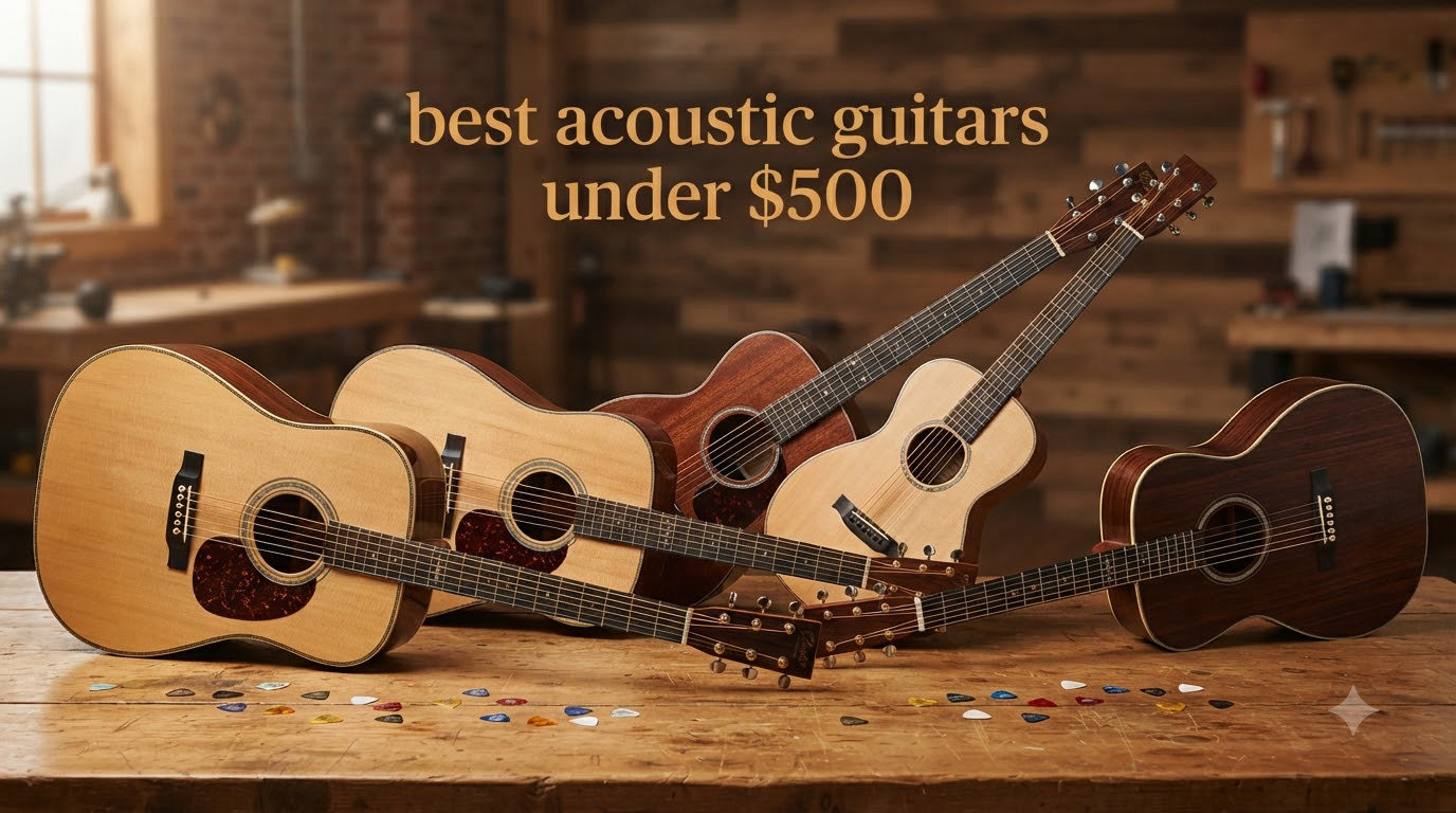 best acoustic guitars under $500