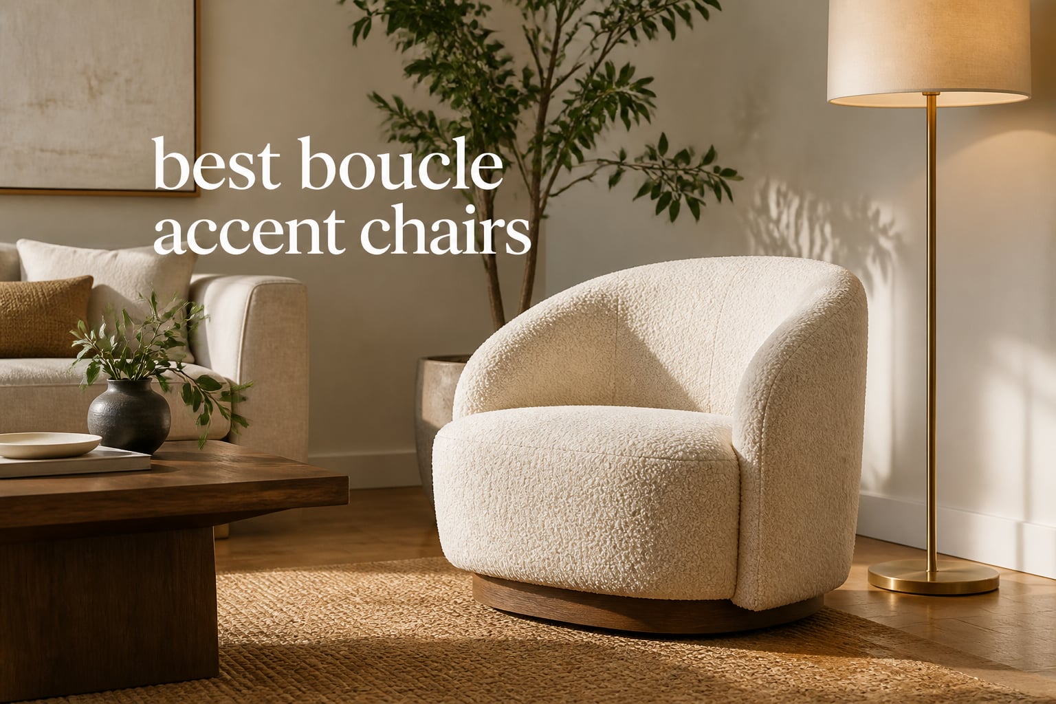 best boucle accent chairs