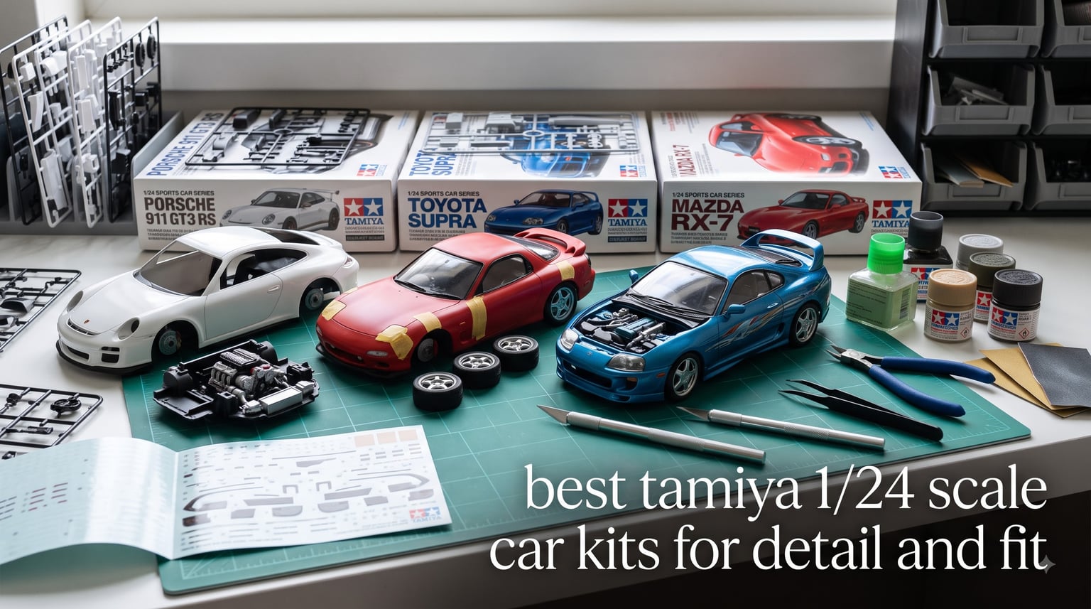 best tamiya 1/24 scale car kits for detail and fit