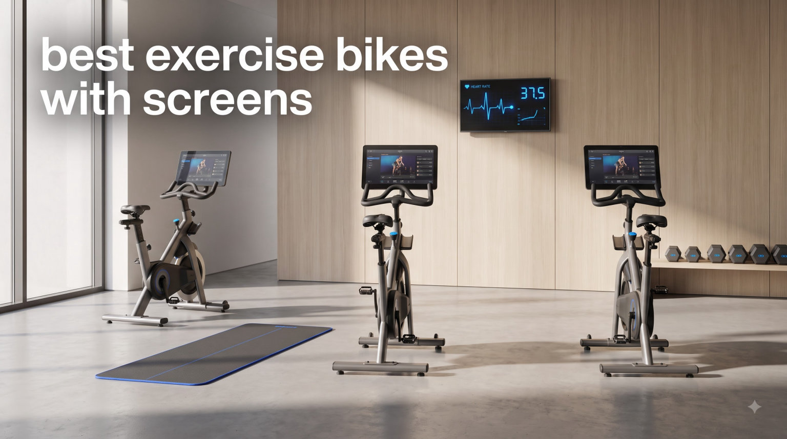 best exercise bikes with screens