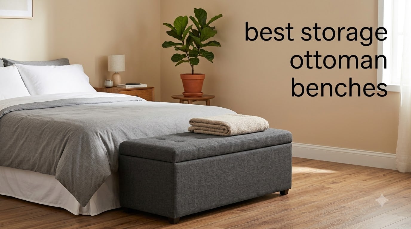 best storage ottoman benches