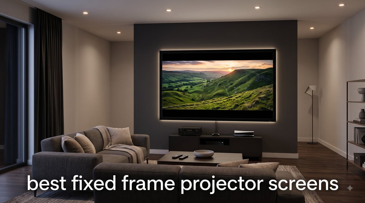 best fixed frame projector screens