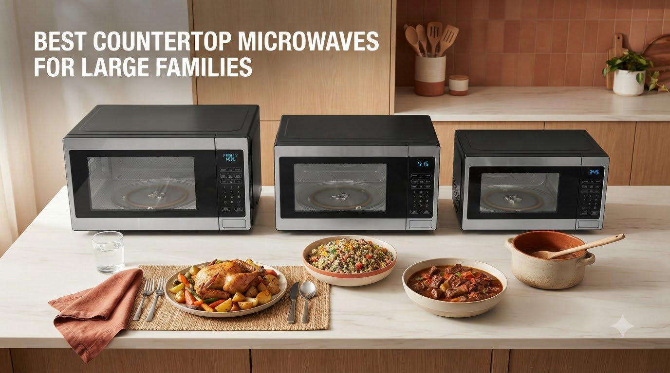 best countertop microwaves for large families