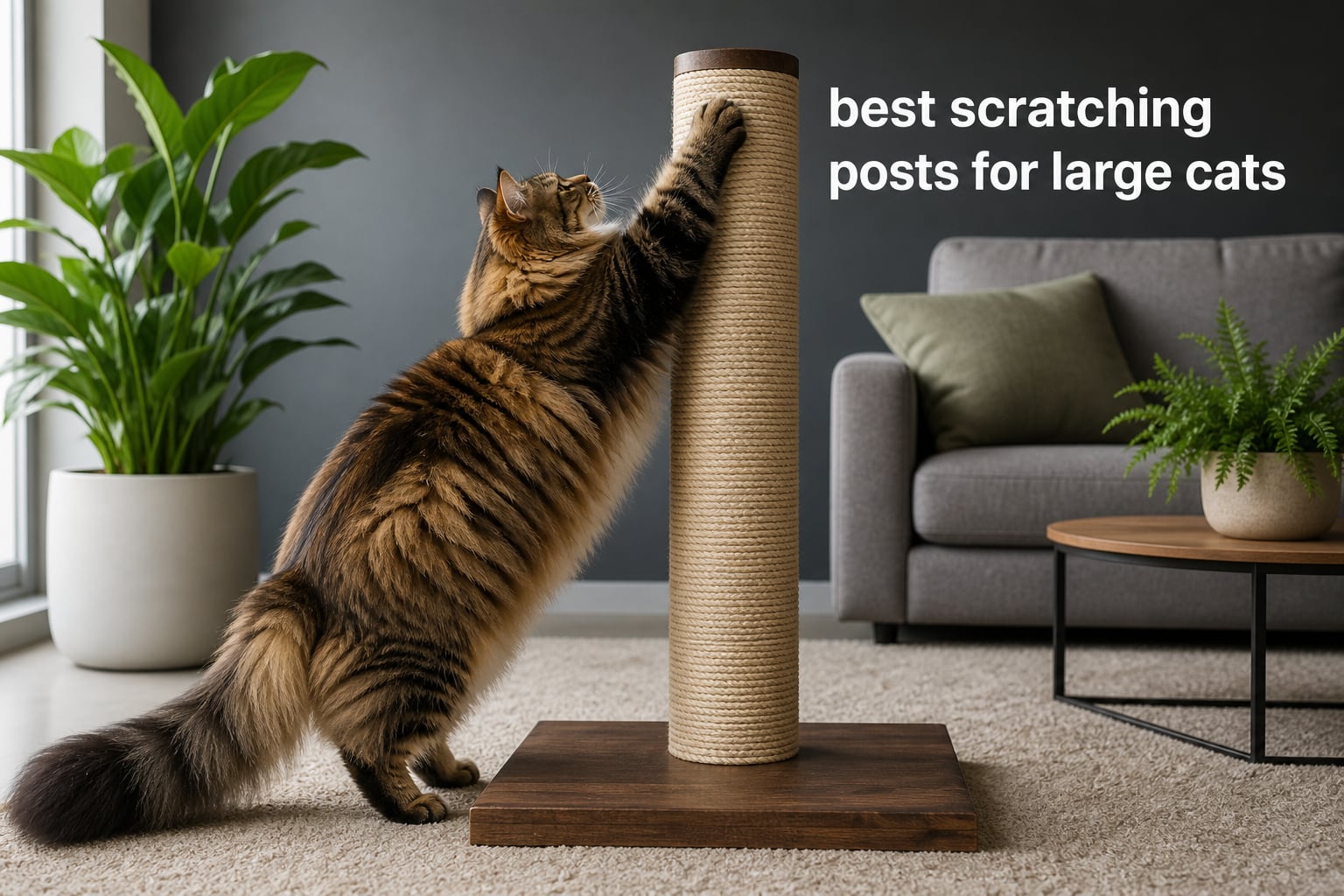 best scratching posts for large cats
