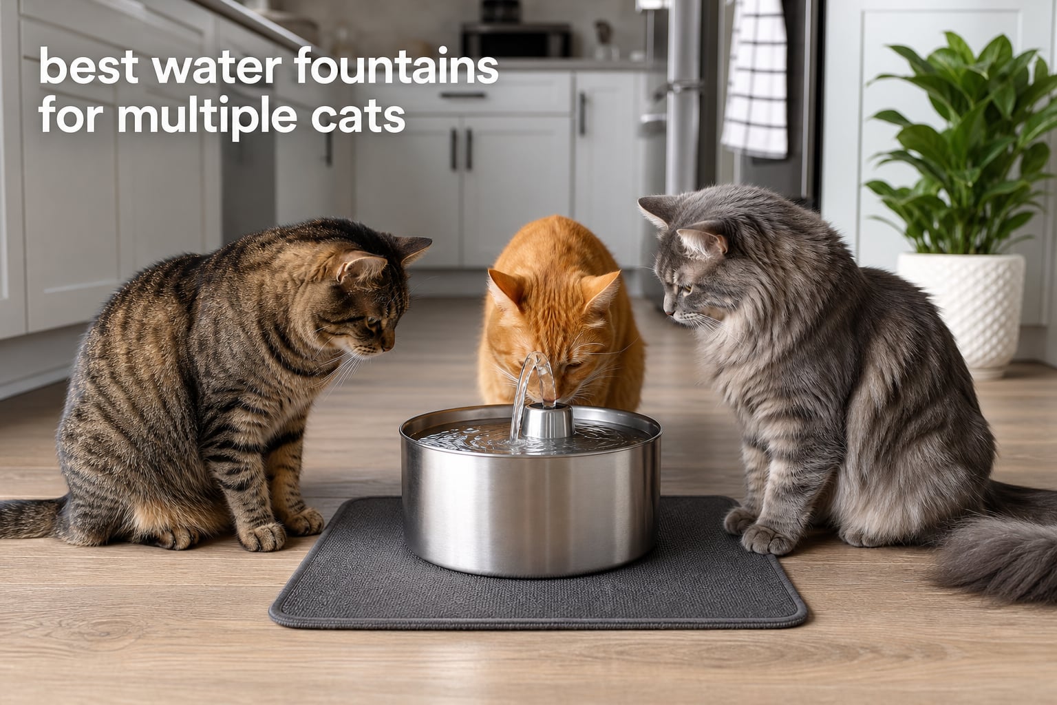 best water fountains for multiple cats