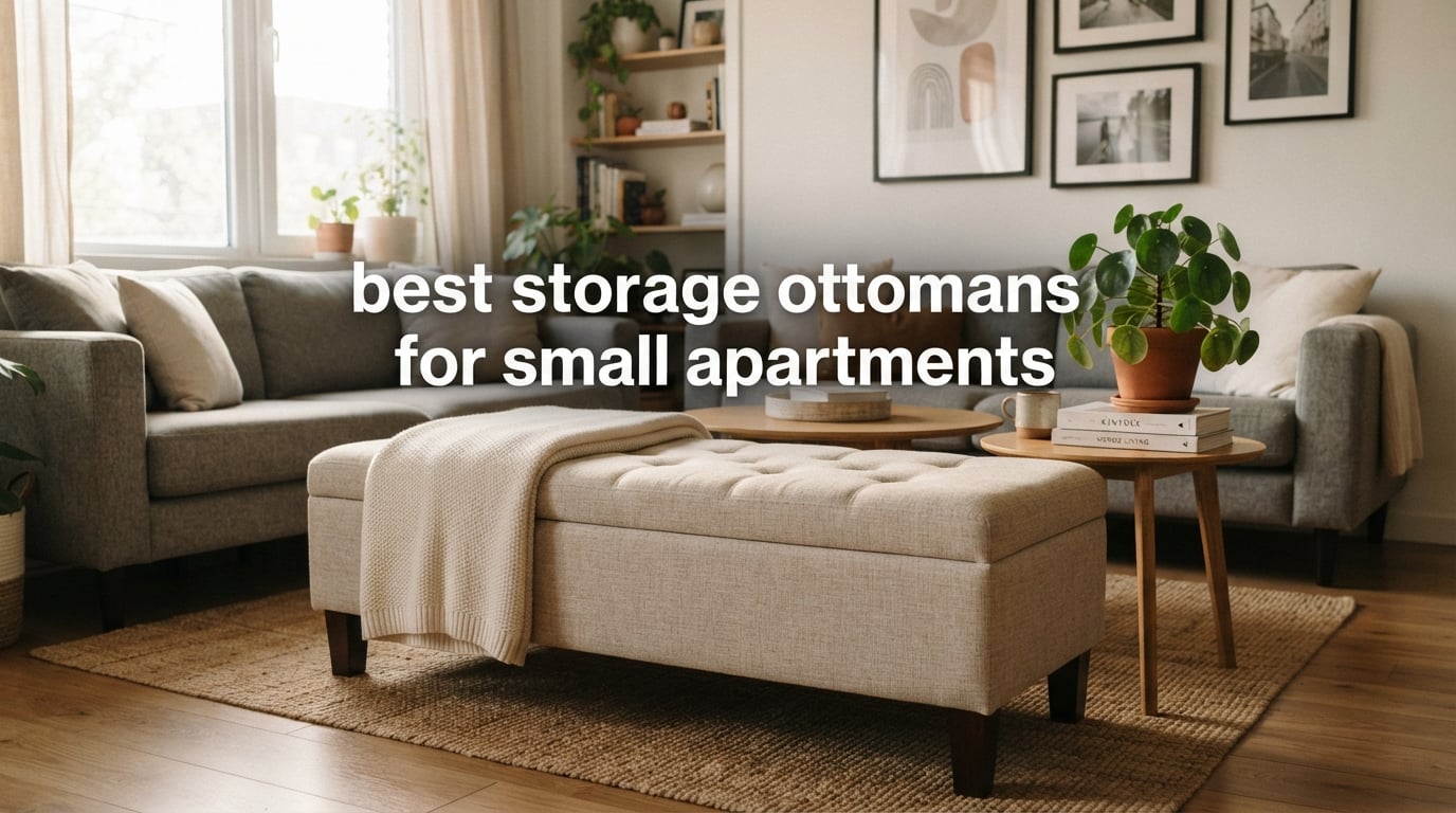 best storage ottomans for small apartments
