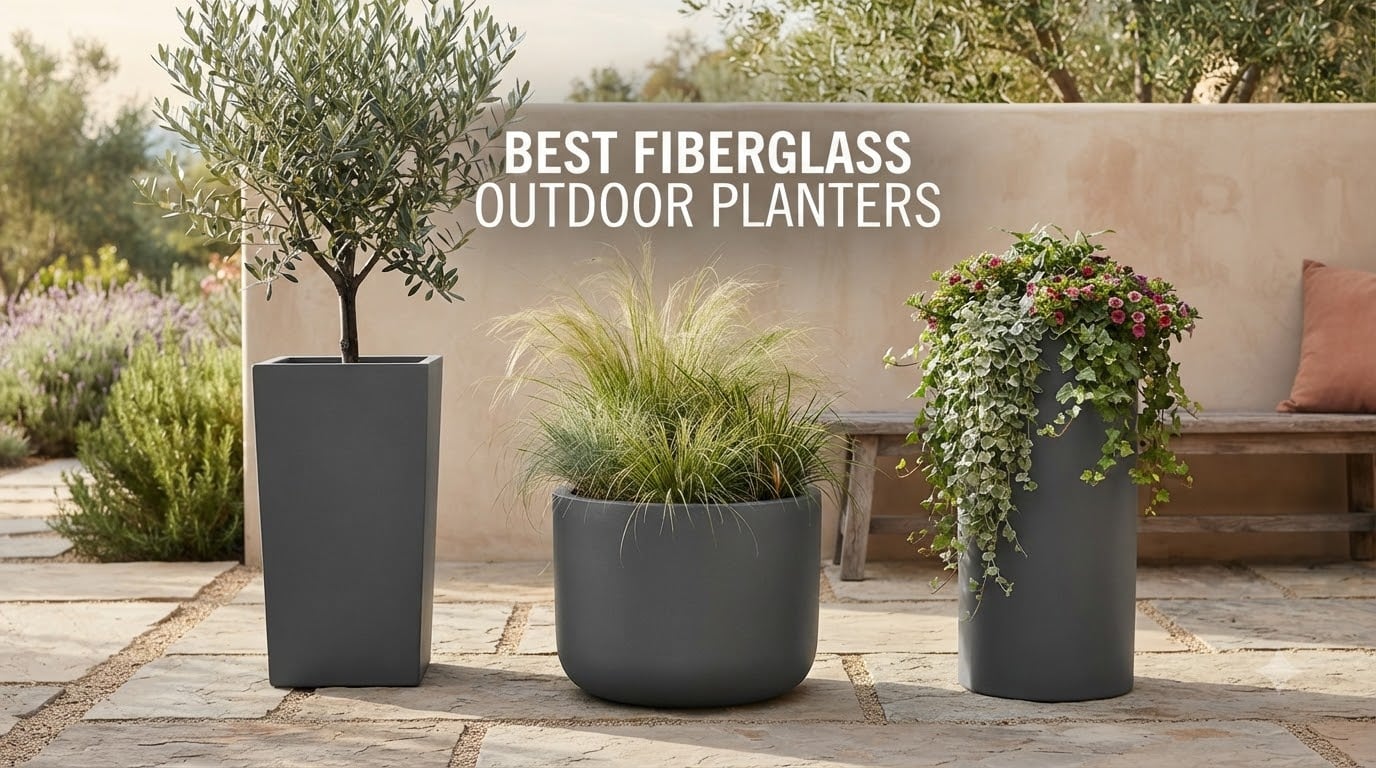 best fiberglass outdoor planters