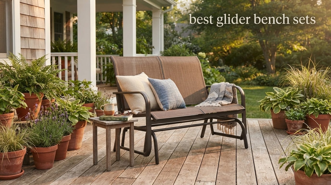 best glider bench sets