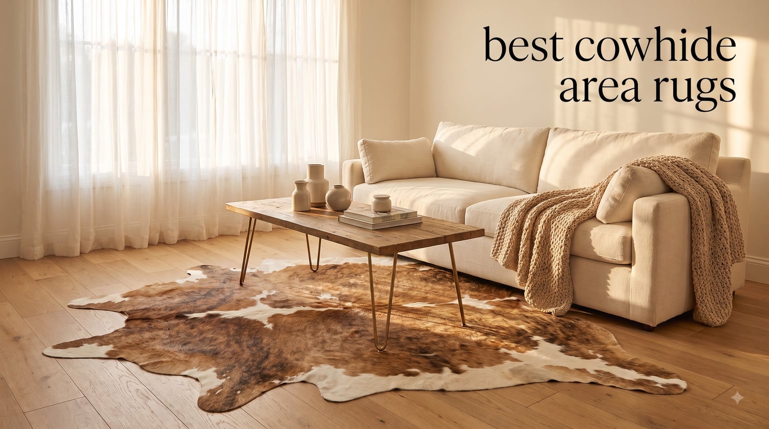 best cowhide area rugs