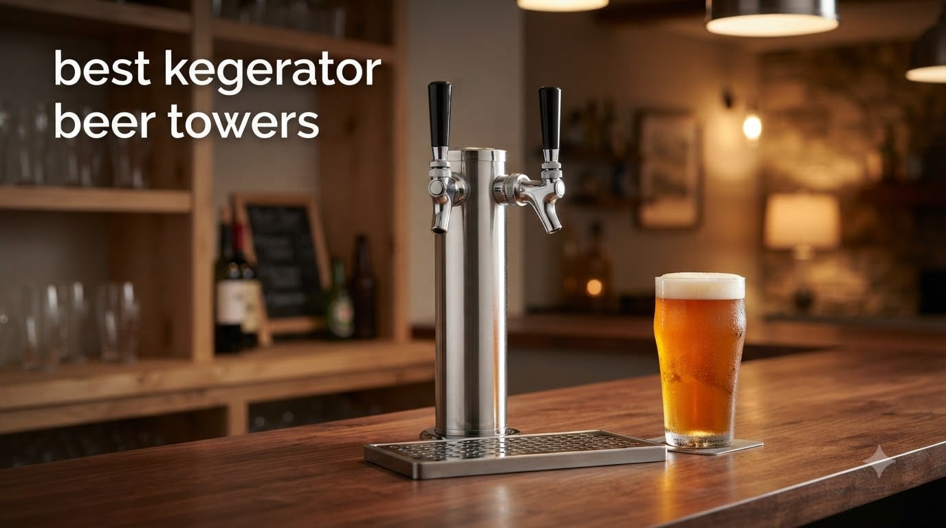 best kegerator beer towers