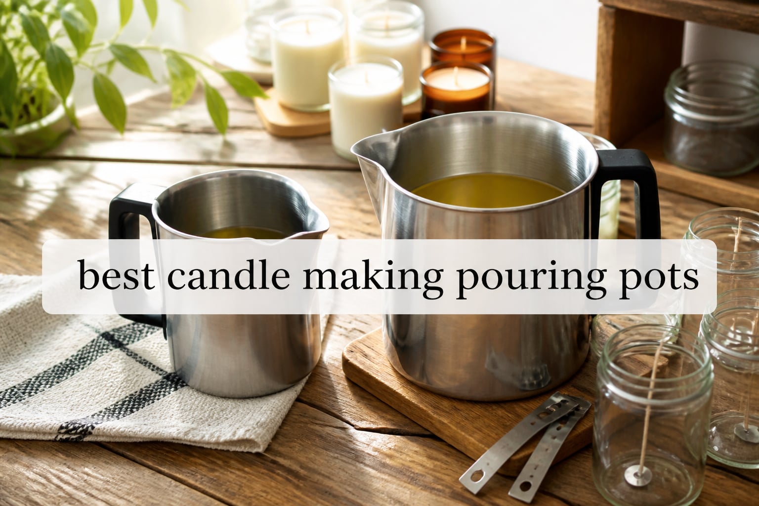 best candle making pouring pots