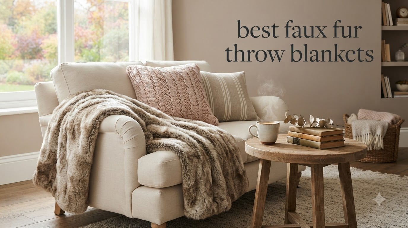 best faux fur throw blankets
