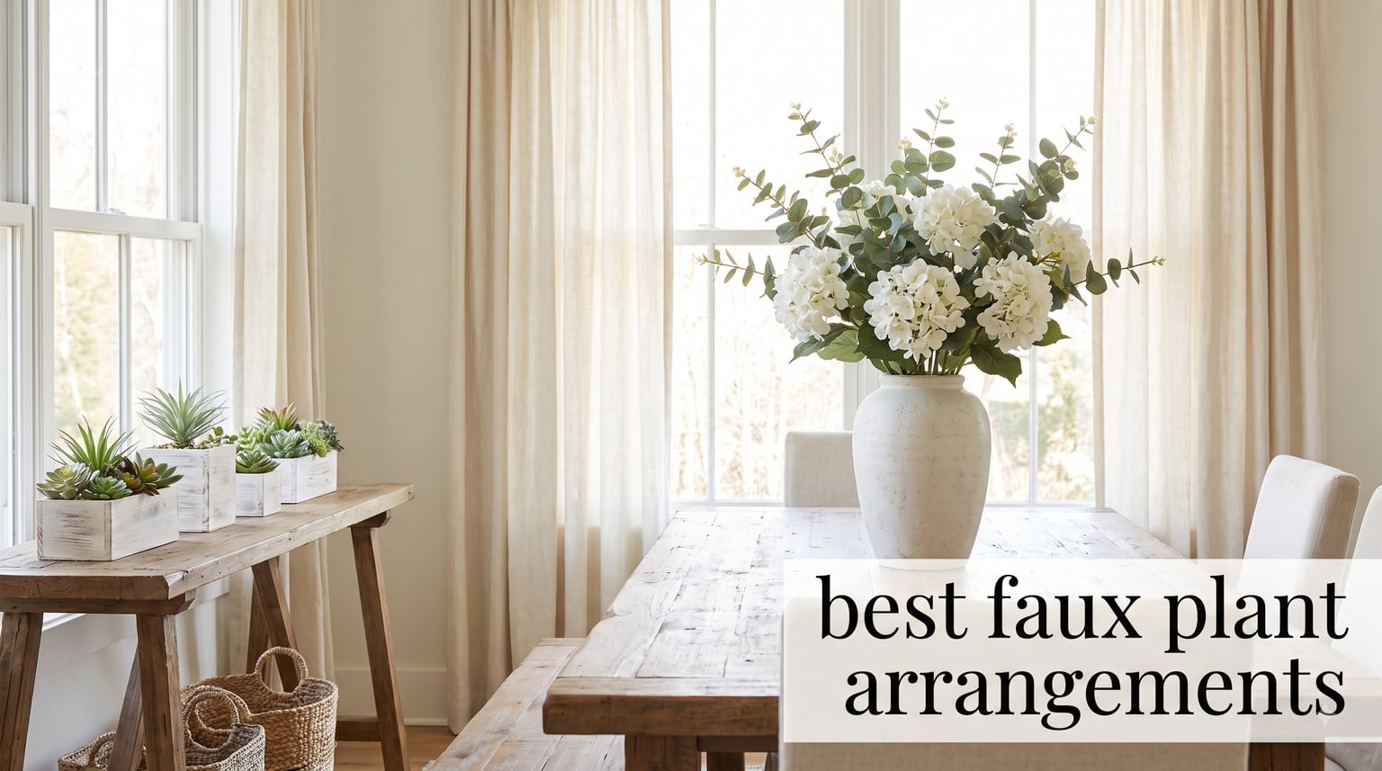 best faux plant arrangements