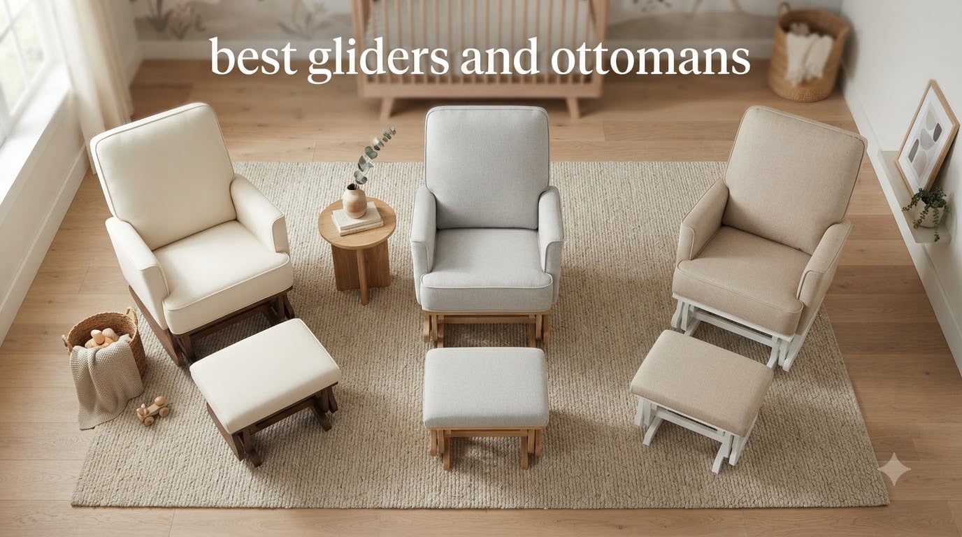 best gliders and ottomans