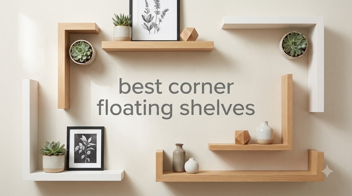 best corner floating shelves