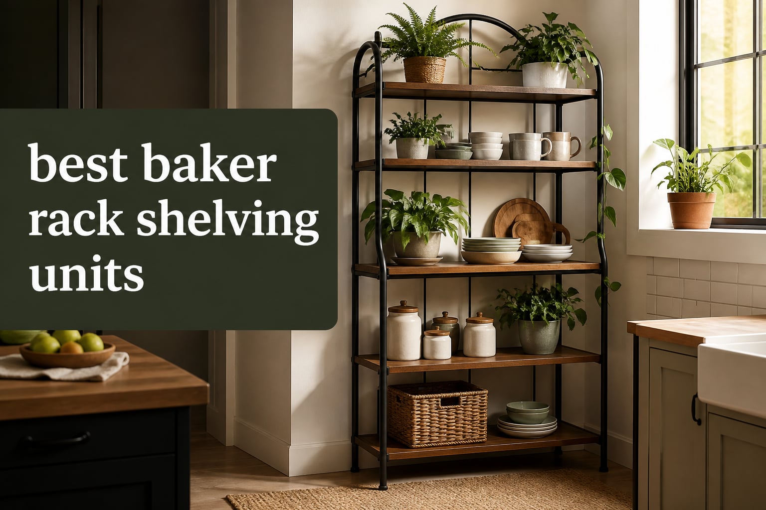 best baker rack shelving units