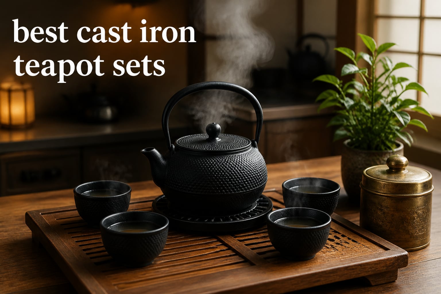 best cast iron teapot sets