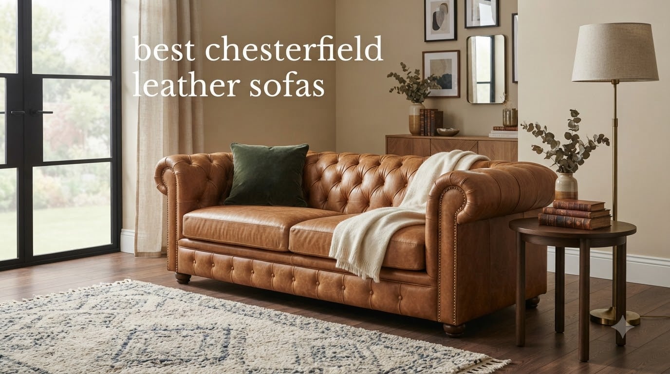 best chesterfield leather sofas