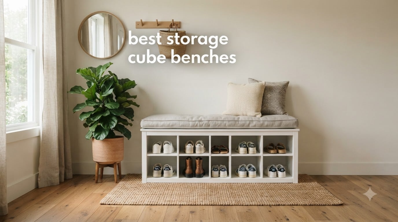 best storage cube benches