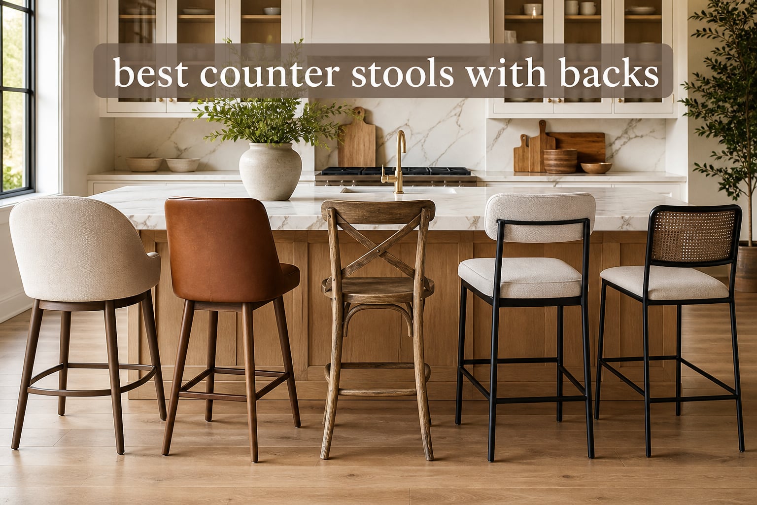 best counter stools with backs